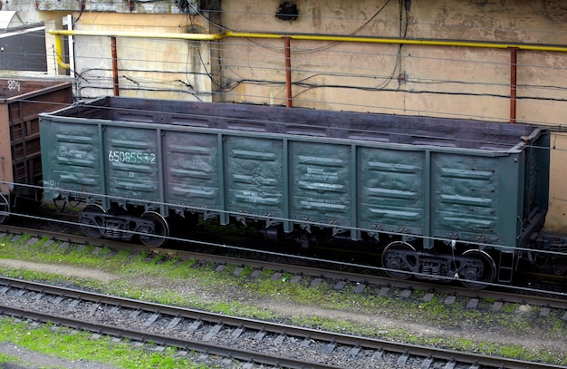 Vagão de trem na pista