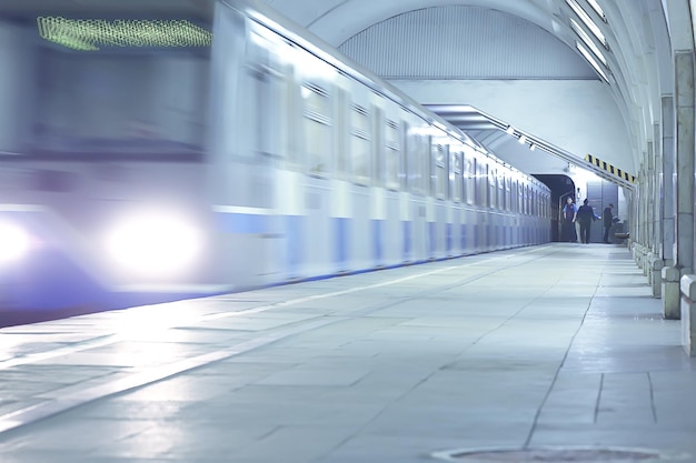 vagão trem movimento do metrô, conceito de transporte abstrato sem pessoas