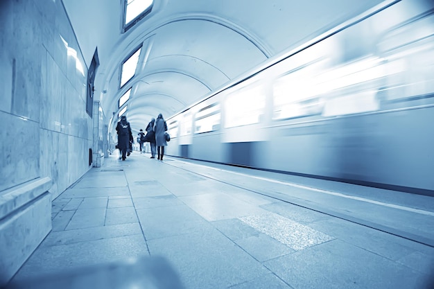 vagão trem movimento do metrô, conceito de transporte abstrato sem pessoas