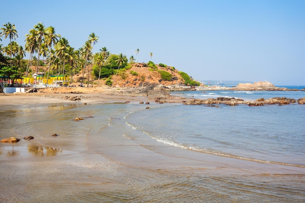 Vagator- oder Ozran-Strand in Nord-Goa, Indien