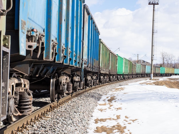 Vagones y tanques de trenes de carga