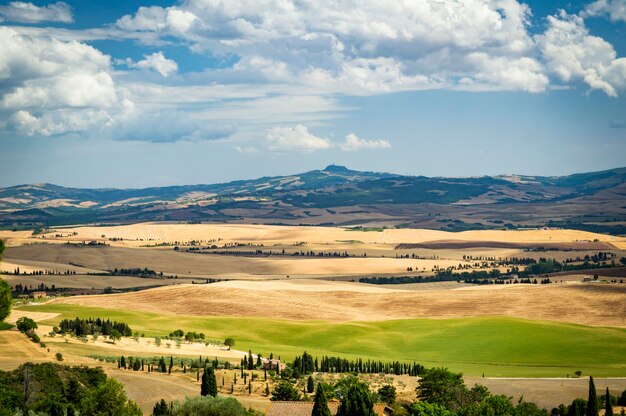 Val dorcia vista desde Pienza en la Toscana