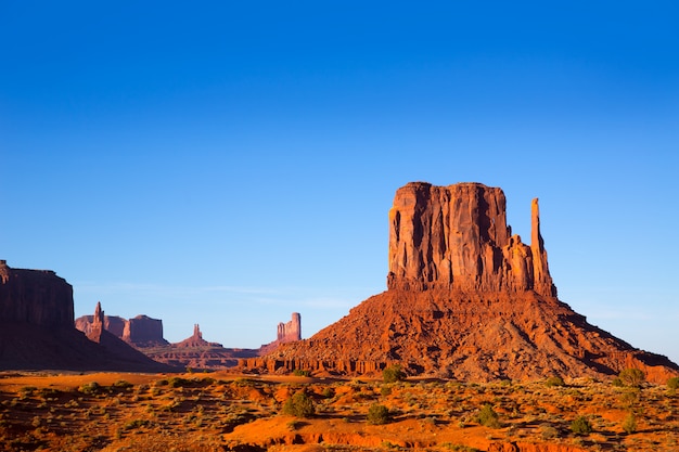 Vale do monumento oeste Mitten Butte Utah Park