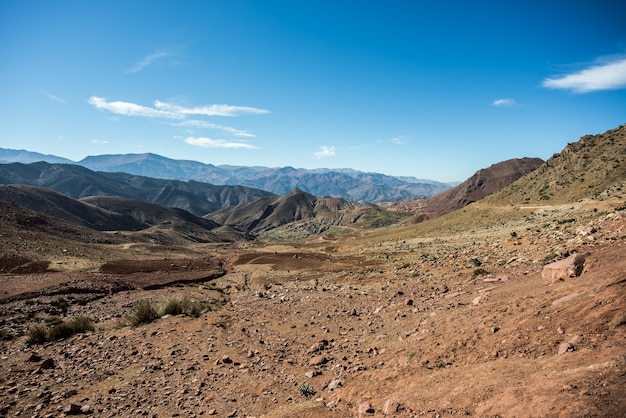 Vale, perto, Ouzud, marrocos