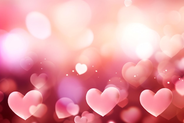 Valentín Bokeh Fondo Pink Bokeh Fondo Día de San Valentín Papel digital Día de San Valentine Fondo de San Valentine Papel de pared El día de San Valentine Banner