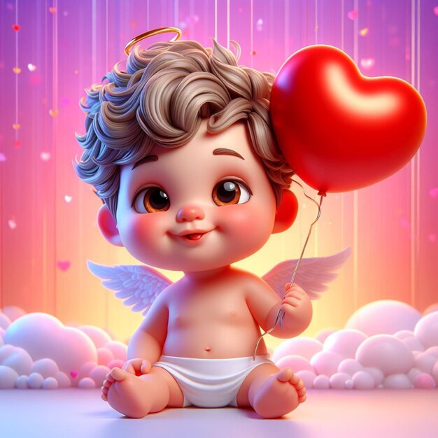 Foto valentine cupido 3d en todo color 29