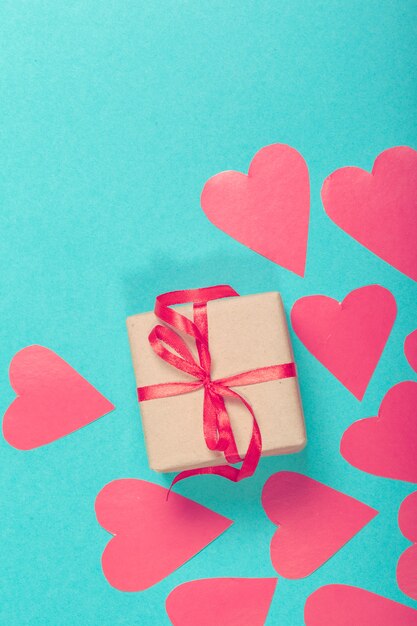 Valentine Geschenkbox mit Herzen