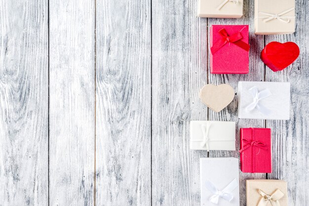 Valentine Geschenkboxen Hintergrund