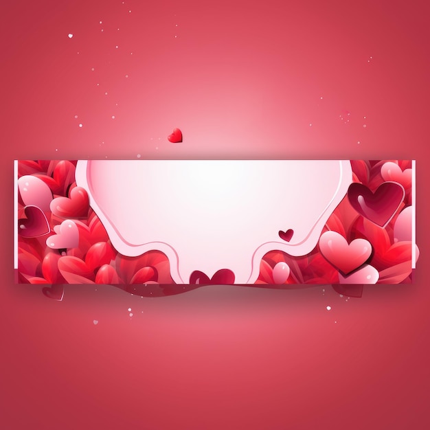 Valentinstag-Banner, HD 8K-Hintergrundbild, Fotoarchiv