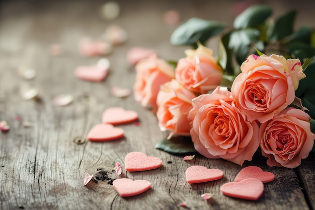 Valentinstag Blumen Zusammensetzung