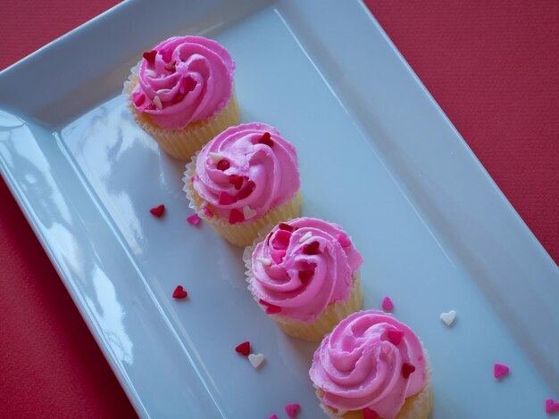 Valentinstag Cupcakes.