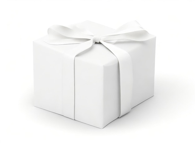 Valentinstag-Geschenkbox in Herzform, weißer Hintergrund