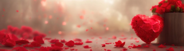 Valentinstag-Grußkarte Bokeh Hintergrund Valentinstag-Konzept