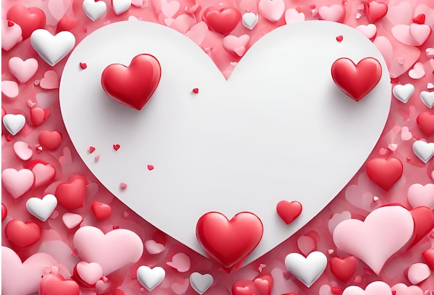 Valentinstag Hintergrund Liebe Herzform mit Textraum