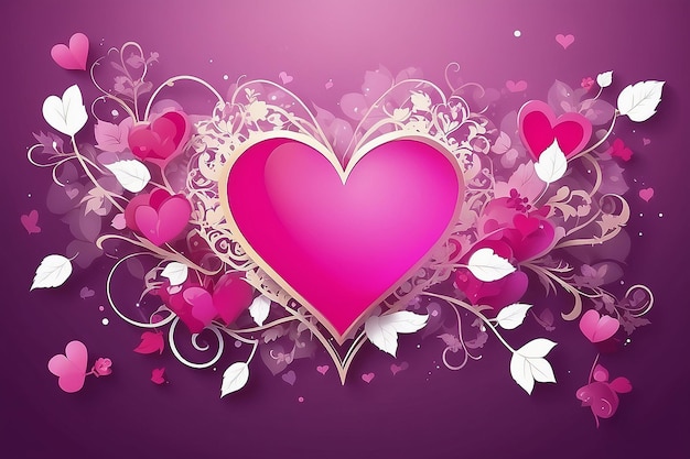 Valentinstag-Hintergrund mit Herzen