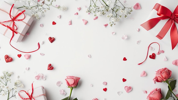 Valentinstag-Hochzeitsmodell mit weißem Hintergrund