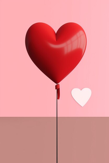 Valentinstag Minimalismus Poster