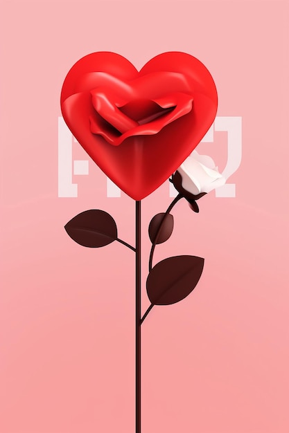 Valentinstag Minimalismus Poster