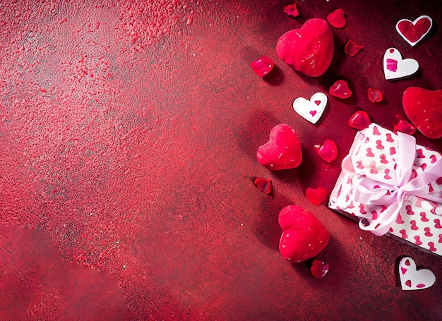 Valentinstag mit Herz-Hintergrund