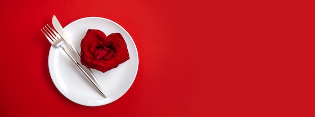 Valentinstag romantisches abendessen glückwunsch.