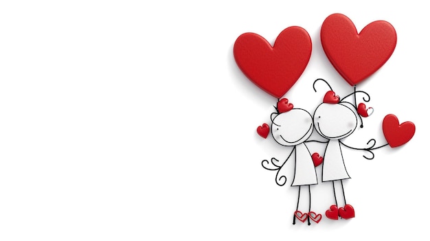 Valentinstag süßes Paar Hintergrund
