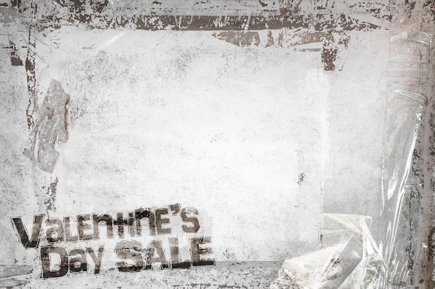 Valentinstag-Verkauf-Grunge-Hintergrund