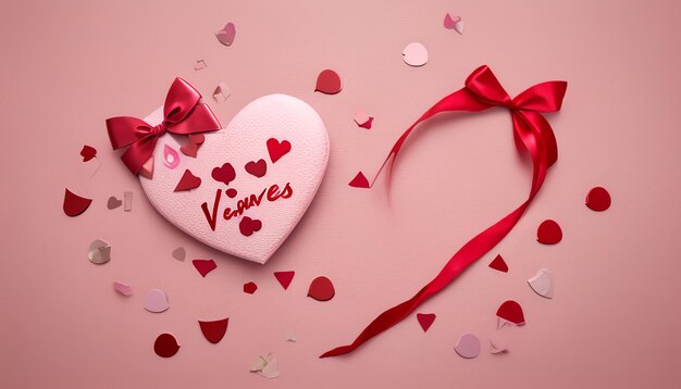 Valentinstagskarten in Herzform