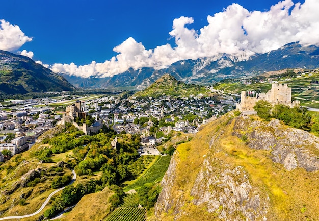 Valere Basílica y Castillo de Tourbillon en Sion Suiza