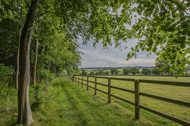 Foto valla larga en los cotswolds