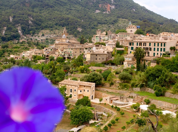 Foto valldemossa de vista de maiorca em tramontana