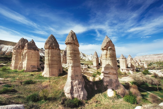 Valle del amor en verano, Goreme, Capadocia, Turquía