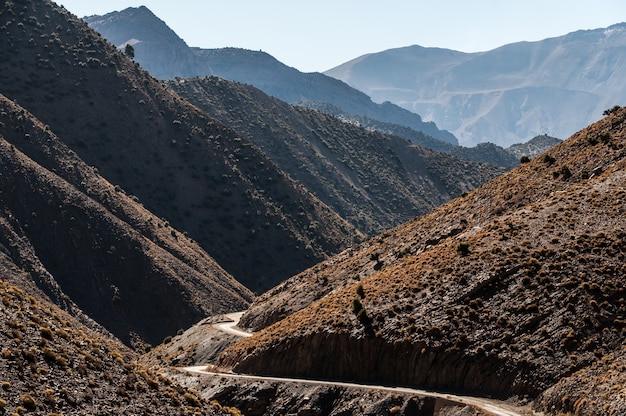 Valle cerca de Ouzud, Marruecos