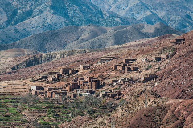 Valle cerca de Ouzud, Marruecos