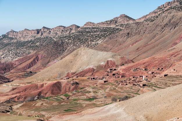 Valle cerca de Ouzud, Marruecos