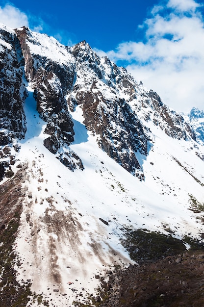 Valle de Chopta en el norte de Sikkim India