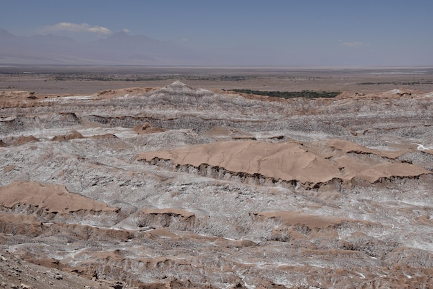 Valle de la Luna oder Tal des Mondes in der Atacama-Wüste im Norden Chiles in der Nähe von San Pedro de Atacama