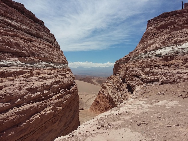 Valle de la Muerte Death Valley oder Mars Valley in der Nähe der Stadt San Pedro de Atacama in der Atacama-Wüste Chile