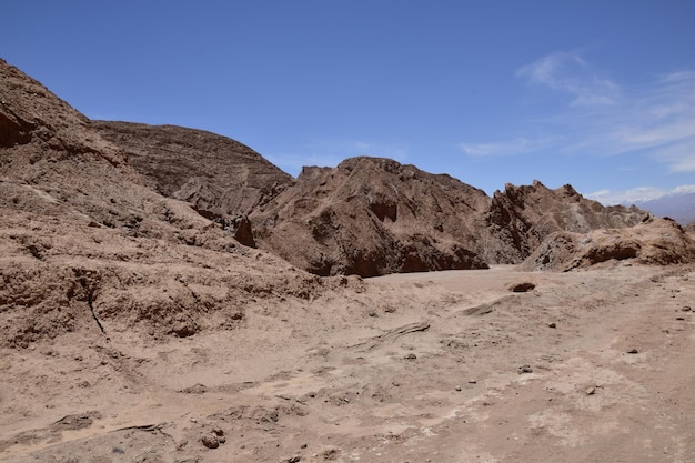 Valle de la Muerte Death Valley oder Mars Valley in der Nähe der Stadt San Pedro de Atacama in der Atacama-Wüste Chile