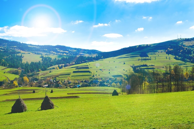 valle en una montaña