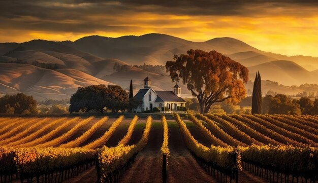 Foto el valle de napa, california