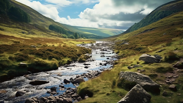 El valle de Shrewswood, un paisaje escocés