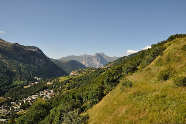 Valloire visto do teleférico