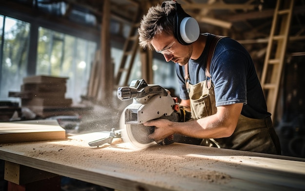 Valor y determinación Primer plano de un trabajador de la construcción