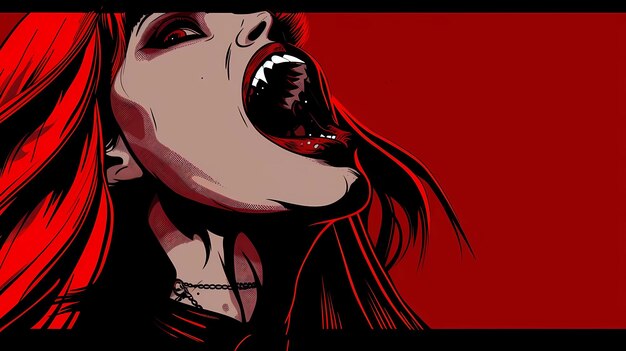 Vampire weibliche Vampire gotischer Hintergrund Halloween Bild