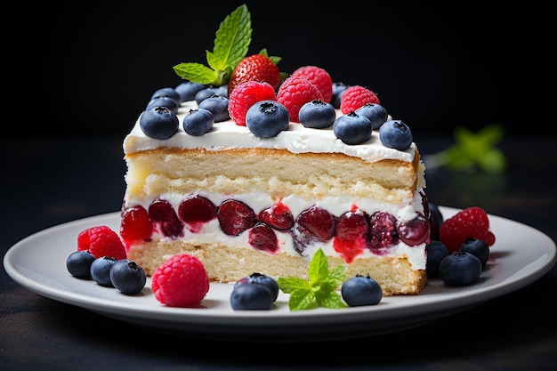 Vanille-Fruchtkuchen-Foodfotografie