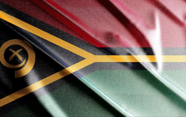 Vanuatu 3d bandera, hermosa bandera de país en el mundo, fondo, banner, postr, resumen.