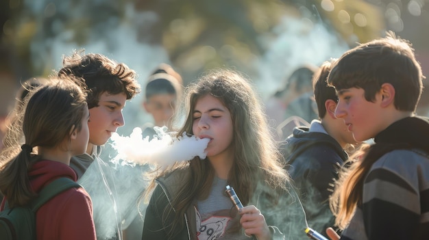 Vaping de adicción en las escuelas