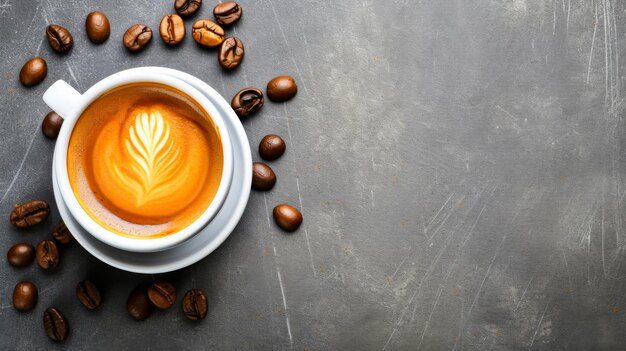 El vapor se eleva de su taza de la mañana llenando el aire con el aroma reconfortante del café