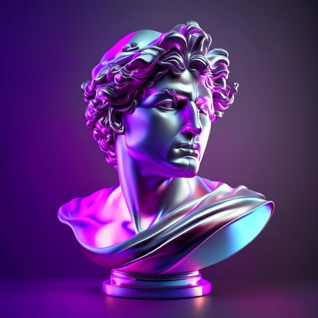 Vaporwave-Statue