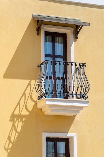 Varanda decorativa de uma casa na Turquia